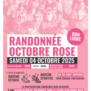 Randonnée Octobre Rose St Martin